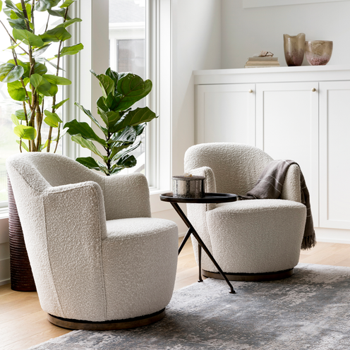 Aurora Knoll Natural Swivel Chair